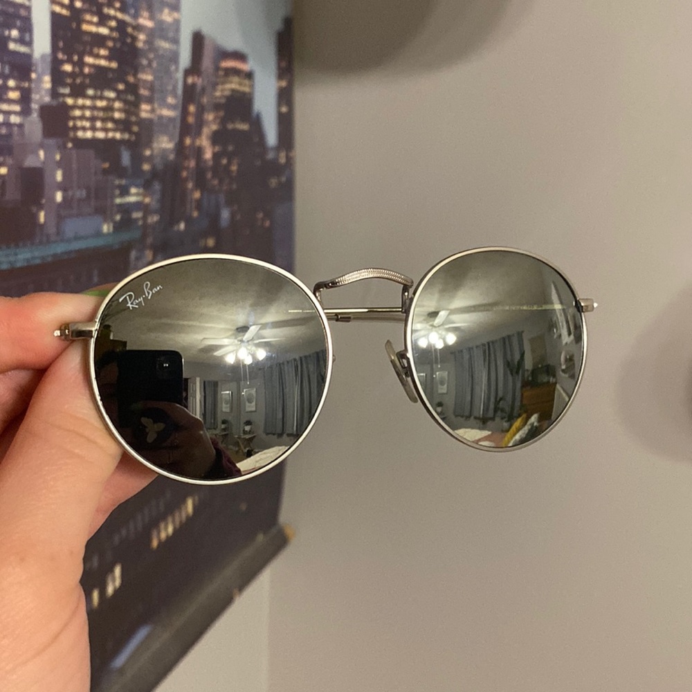 Ray-Ban chrome mirrored sunglasses